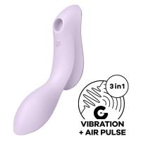 SATISFYER - CURVY TRINITY 2 AIR PULSE VIBRATOR PURPLE