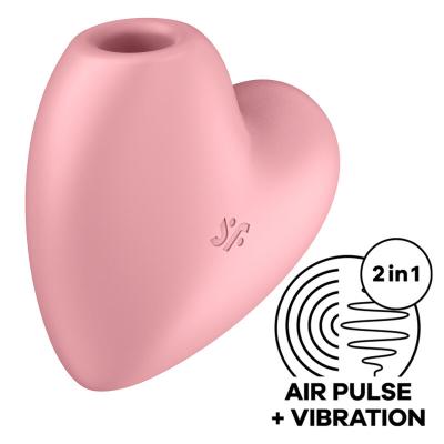 Satisfyer - Stimolatore E Vibratore Cutie Heart Air Pulse Rosa 1