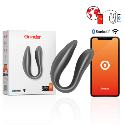 Oninder - Stimolatore Del Punto G E Del Clitorale Lisboa Nero - App Gratuita 2