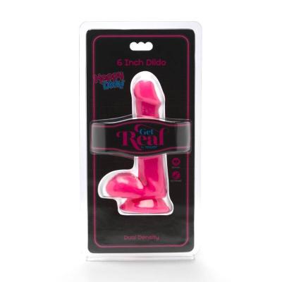 Get Real - Happy Dicks Dildo 12 Cm Sfere Rosa 2