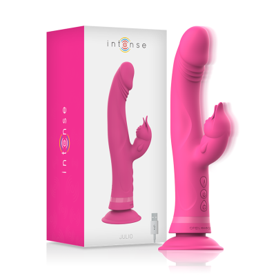 Intense - Vibratore Julio Rabbit In Silicone Rosa 2