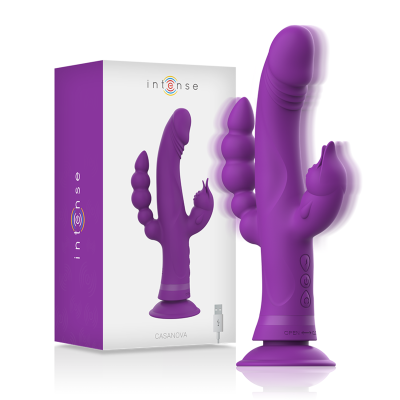 Intense - Vibratore In Silicone Casanova Rabbit Triplo Motore Viola 2