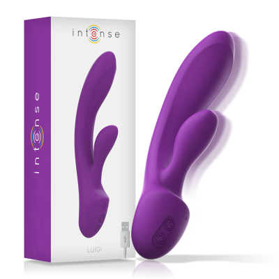 Intense - Vibratore Luigi Rabbit Silicone Liquido Viola 2