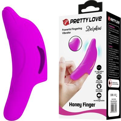 Pretty Love - Potente Stimolatore Delle Dita Delphini Viola 1