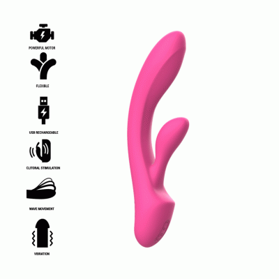 Intense - Vibratore Luigi Rabbit Silicone Liquido Rosa 1