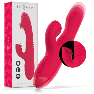 Intense - Vibratore Multifunzione Ricaricabile Up &Amp; Down Dua Con Lingua Rossa 2