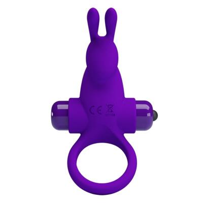 Pretty Love - Anello Vibratore I Coniglio Per Pene Viola 1