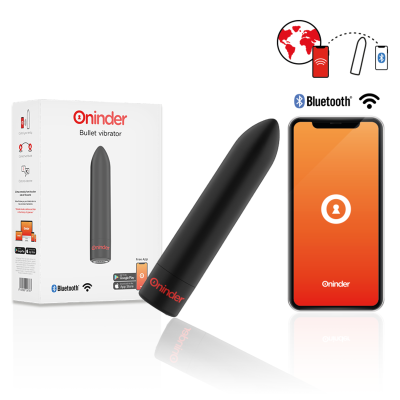 Oninder - Berlin Vibratore Bullet Nero 9 Modalità 8,5 X 2 Cm - App Gratuita 2