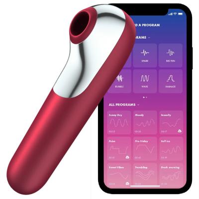 Satisfyer - Vibratore E Ventosa Dual Love Con Aria Pulsata Rosso 1