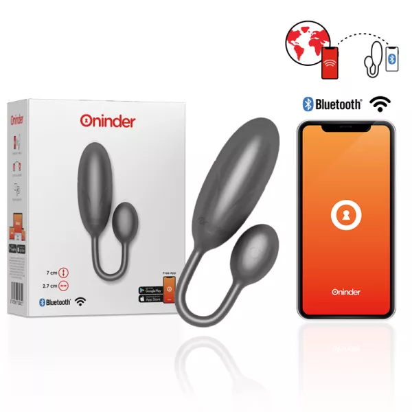 Oninder - Uovo Vibrante Denver Nero 7 X 2,7 Cm App. Gratuita 2