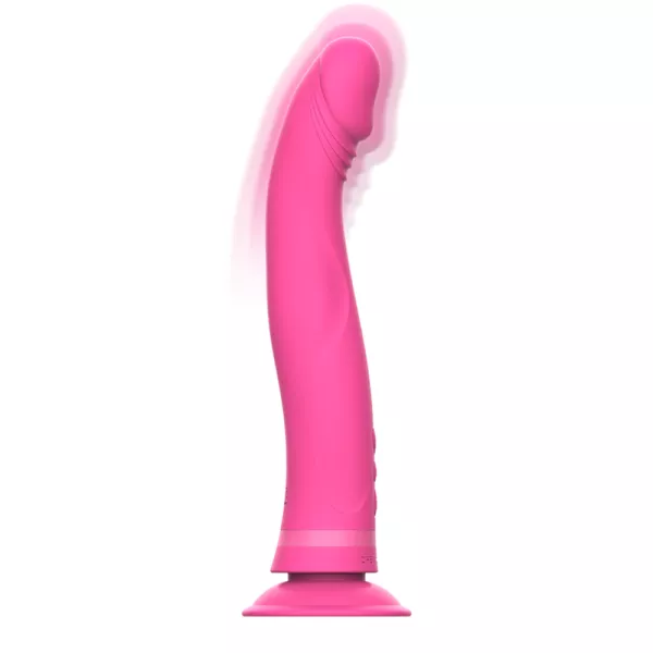 Intense - Dildo Vibratore In Silicone Rosa Michelangelo 2